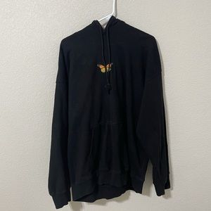 Rare Brandy Melville Black Butterfly Hoodie